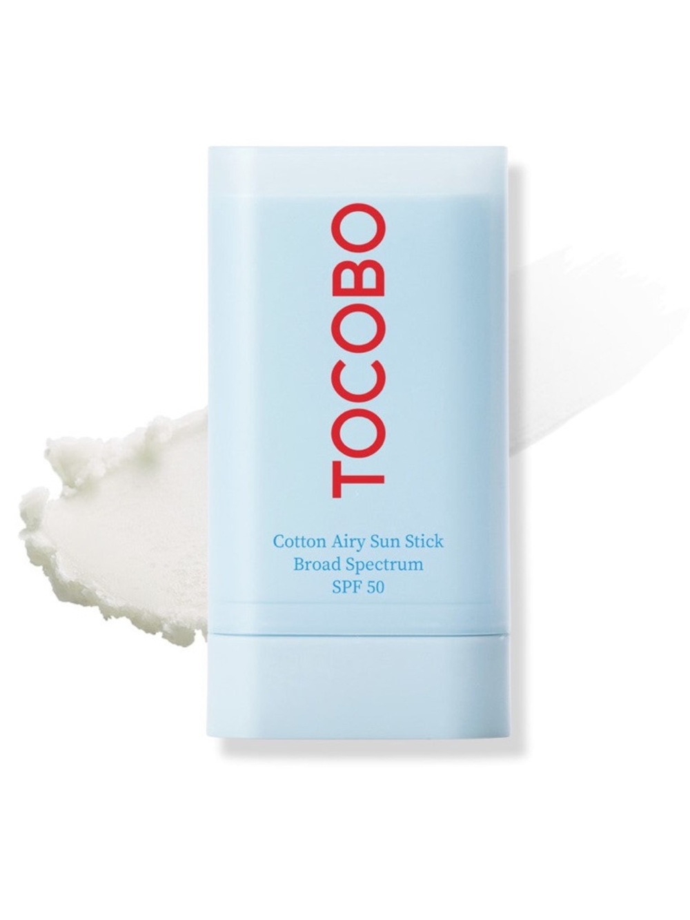Tocobo Cotton Airy Sun Stick SPF 50- vegan, matte, no cast, controls oil, light